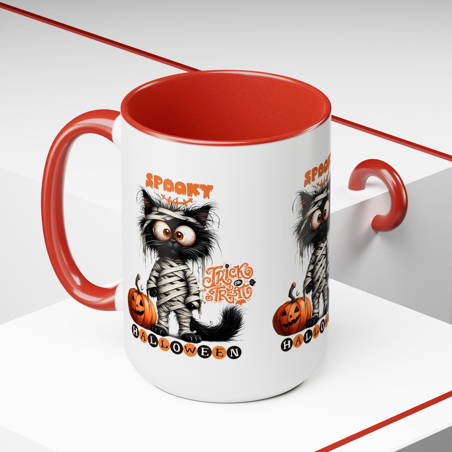 Spooky Halloween Coffee Mug, Let's Go Halloween Coffee Mug, Trick or Treat Halloween Coffee Mug, Cute Ghost Coffee Mug, Spooky Season Halloween Coffee Mug.