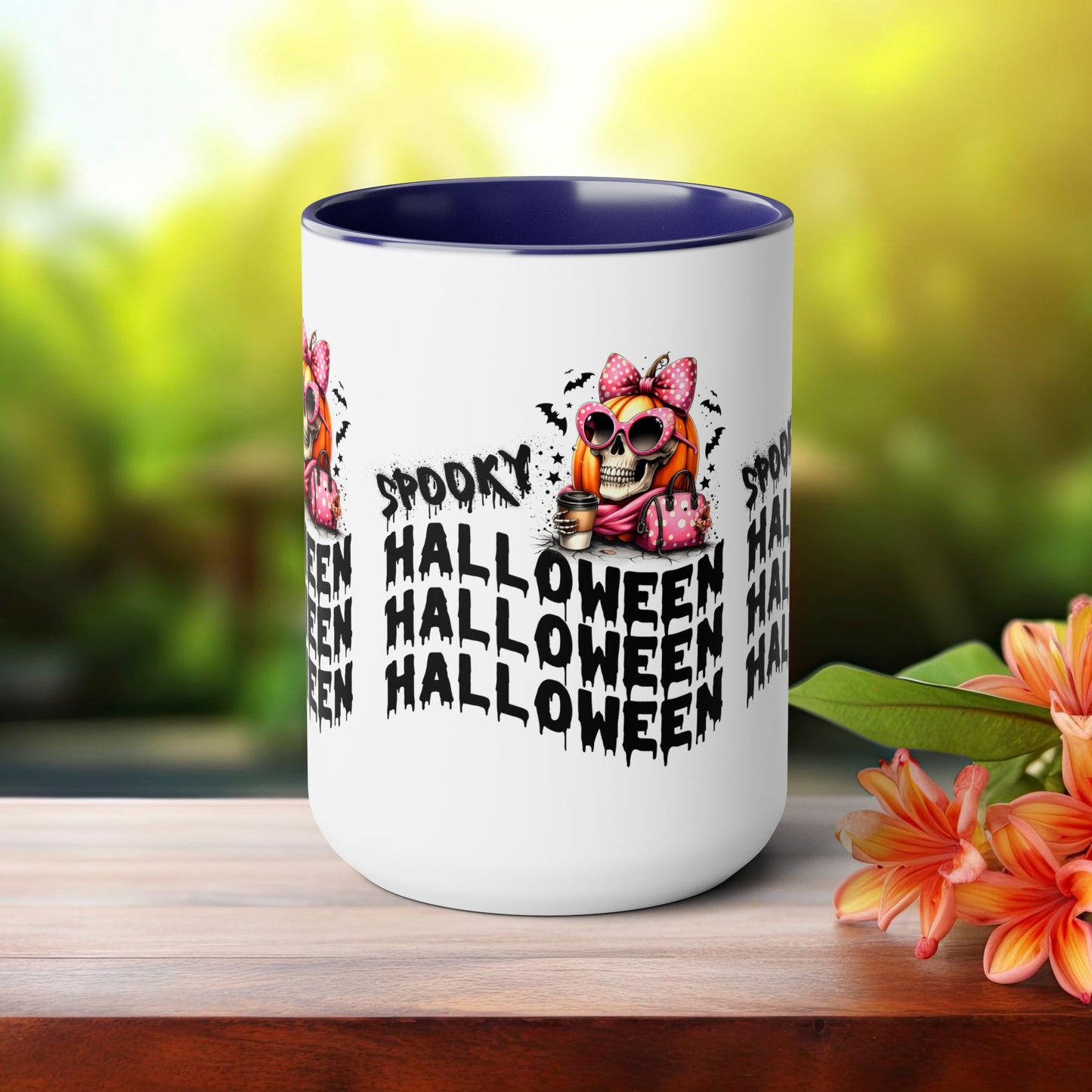 Spooky Halloween Coffee Mug, Beware Halloween Coffee Mug, Trick or Treat Halloween Coffee Mug, Cute Skeleton Coffee Mug, Spooky Season Halloween Coffee Mug.