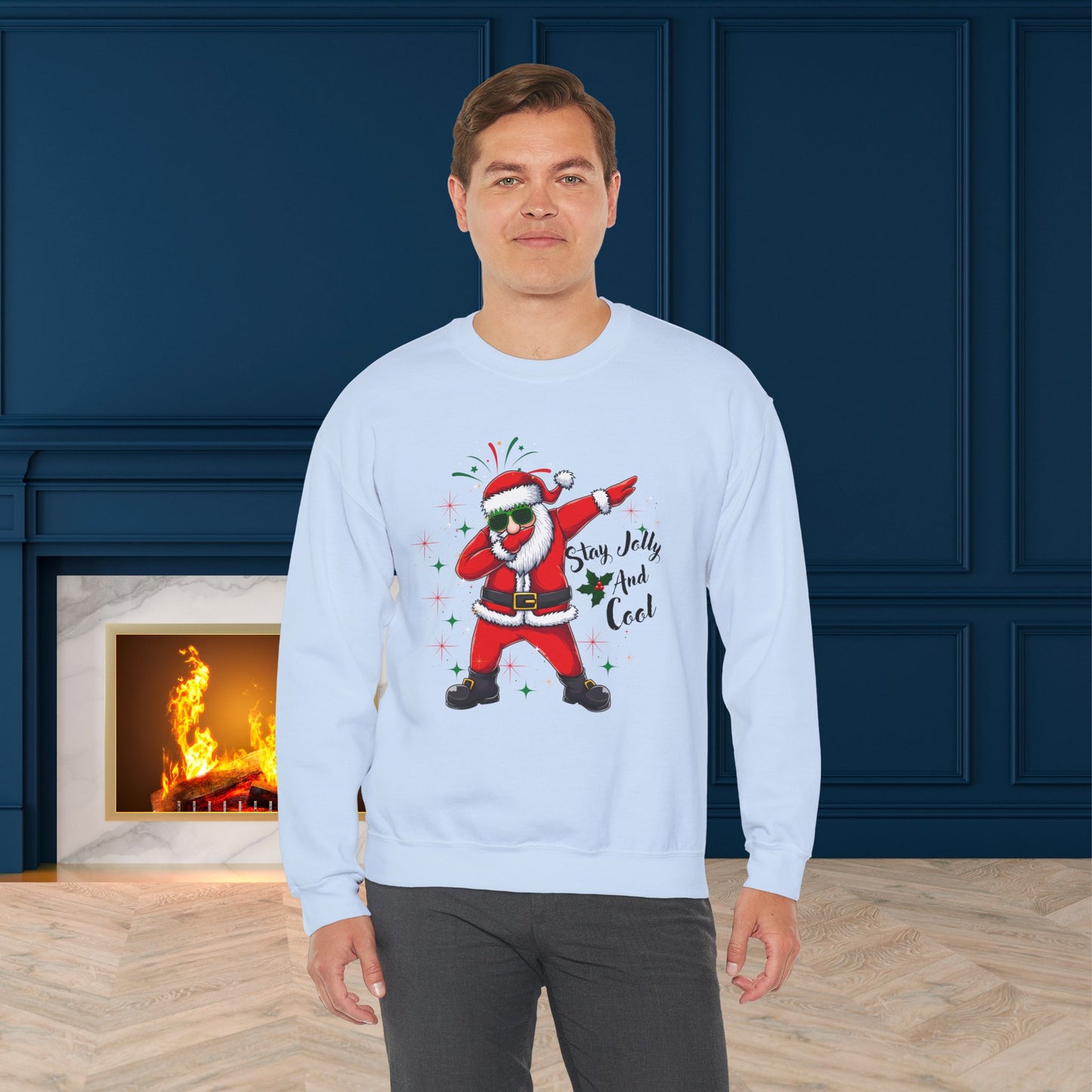 Stay Jolly And Cool Christmas Sweatshirt - Unisex Heavy Blend, Merry Christmas, Festive, Christmas Gift, Crewneck, merry Christmas Sweatshirt, Christmas Sweatshirt Christmas Gift, Festive Sweatshirt.