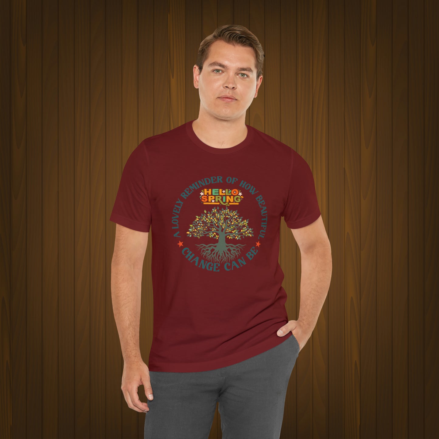 Spring Unisex T-shirt, Spring Flowers Trendy Shirt.