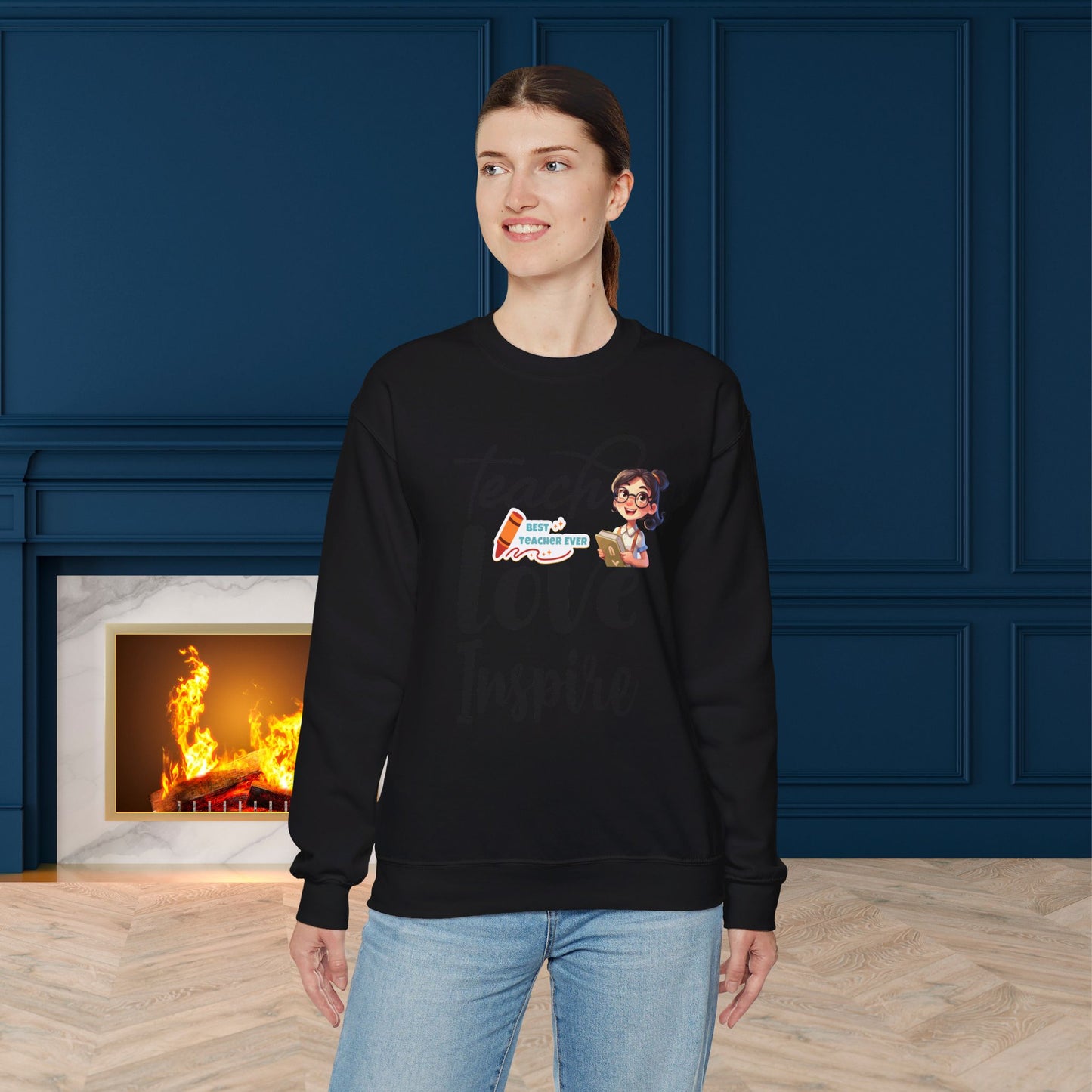 We Love Teachers Sweatshirt, Back To school unisex heavy blend crewneck sweatshirt, Teacher Back To school Sweatshirt. First Day Vibes Sweatshirt.