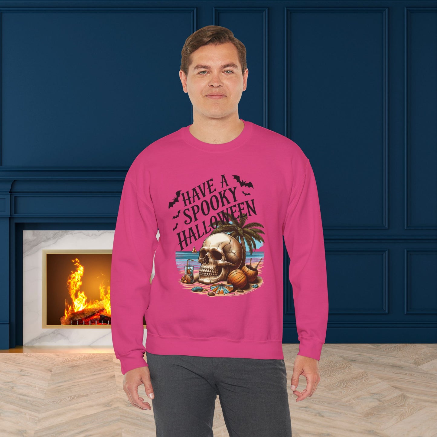 Have A Spooky Halloween Sweatshirt, Happy Halloween Sweatshirt - Unisex Heavy Blend Crewneck, Halloween Sweatshirt, Cute Spooky Ghost sweatshirt.