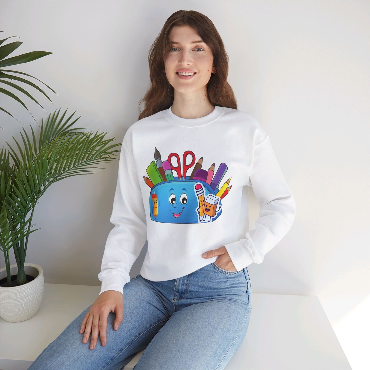 We Love Teachers Sweatshirt, Back To school unisex heavy blend crewneck sweatshirt, Teacher Back To school Sweatshirt. First Day Vibes Sweatshirt.