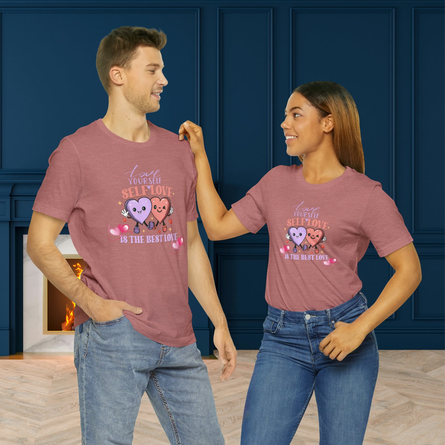 Happy valentines day Unisex Jersey Short Sleeve Tee