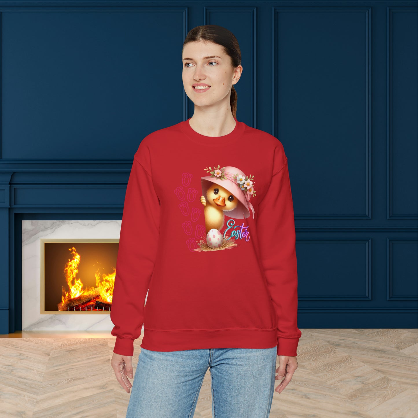 Happy Easter Unisex Crewneck Sweatshirt