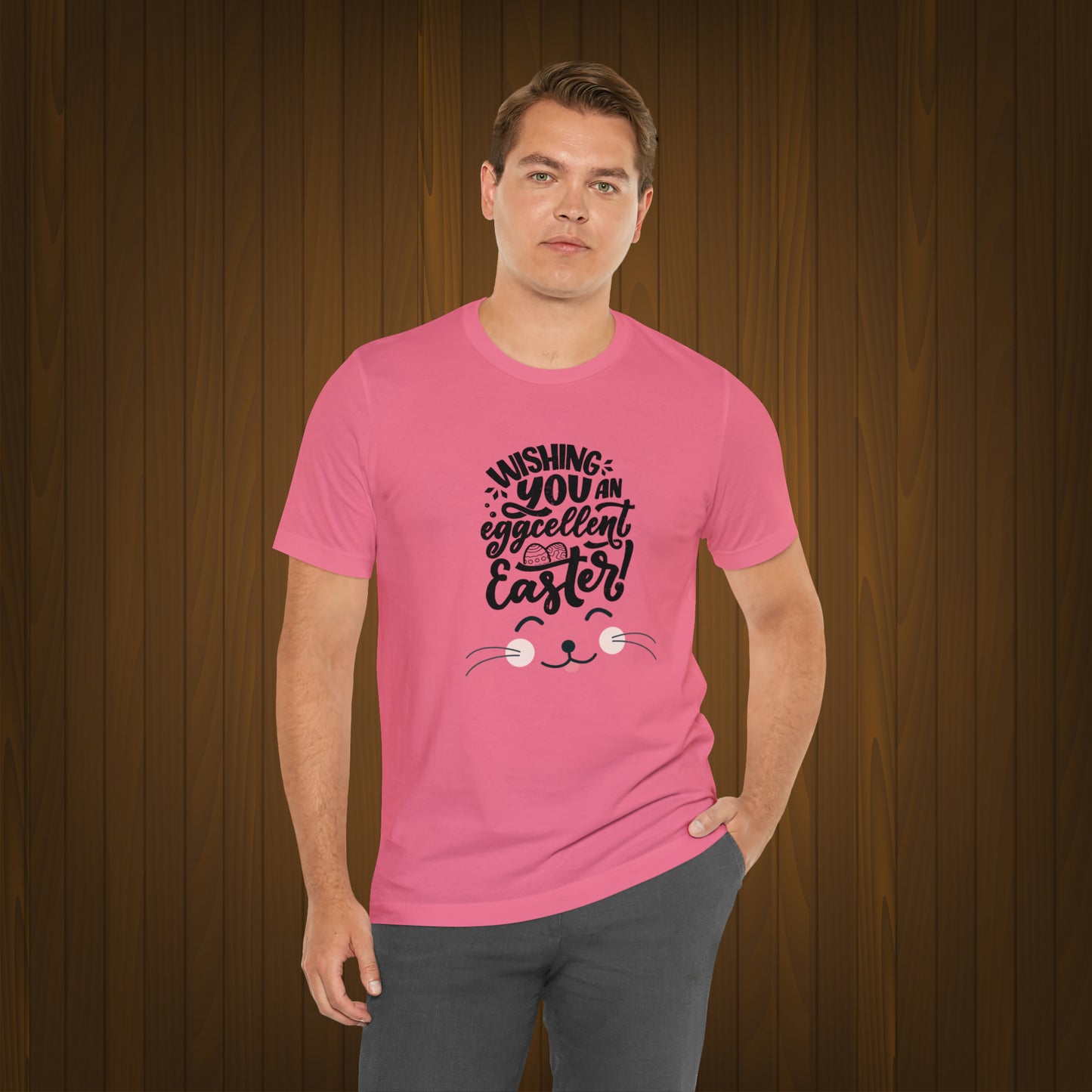 Happy Easter Unisex Jersey Short Sleeve Tee