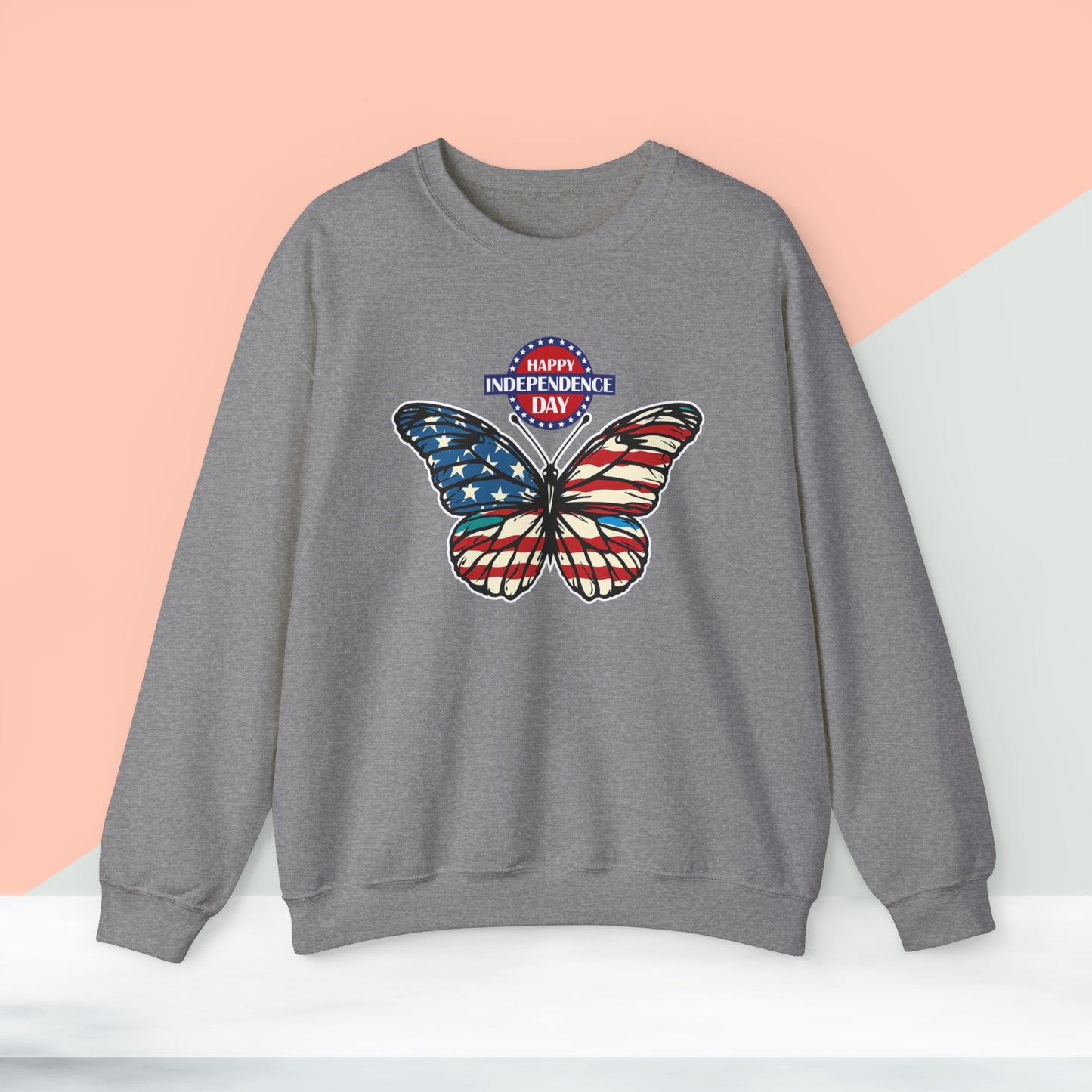 Happy 4th Of July Sweatshirt, Fourth of July unisex heavy blend crewneck sweatshirt.