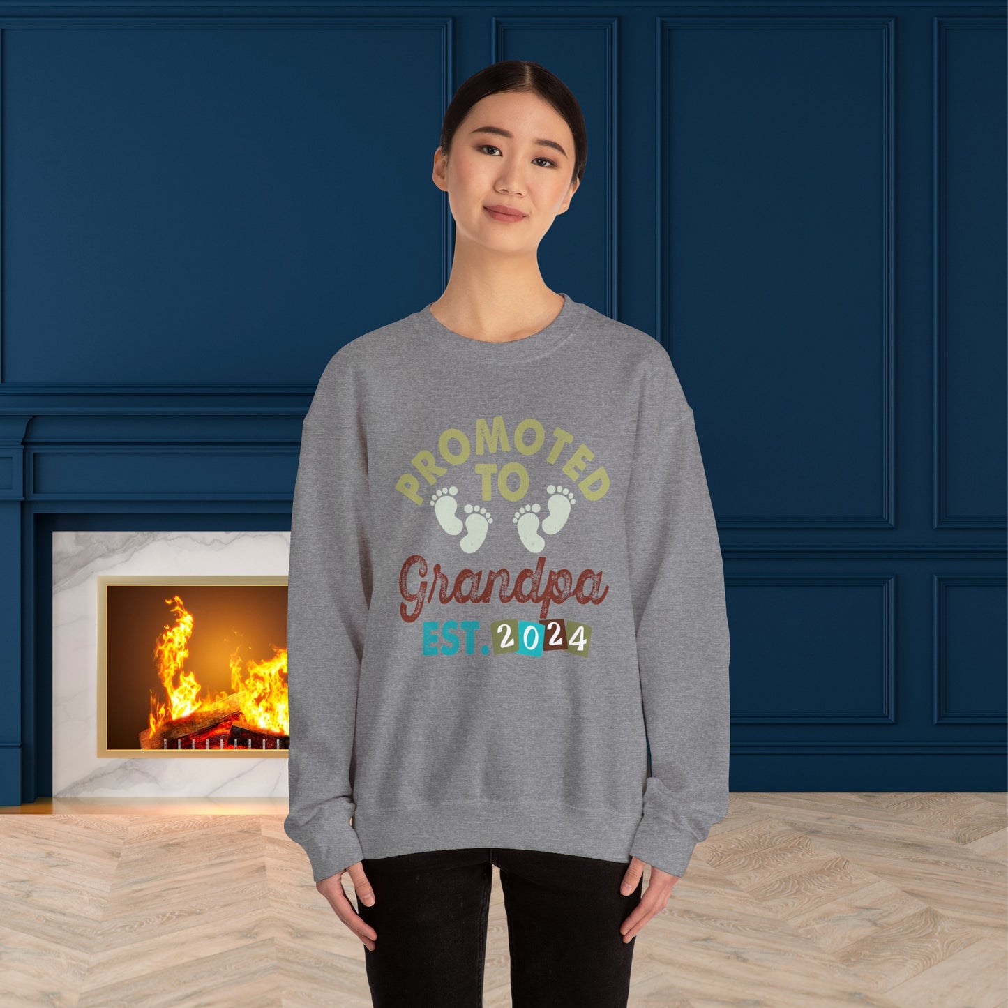 Happy Father's Day Sweatshirt For Papa, Papa Sweatshirt, Gift For Papa, Papa's Sweatshirt.