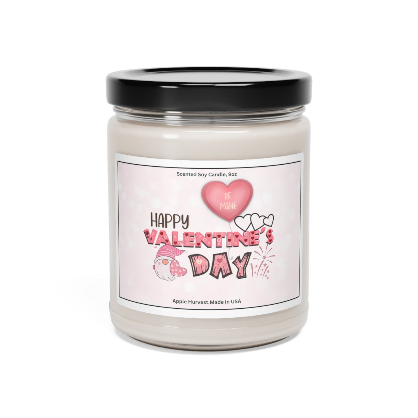 Happy valentines day Scented Soy Candle, 9oz