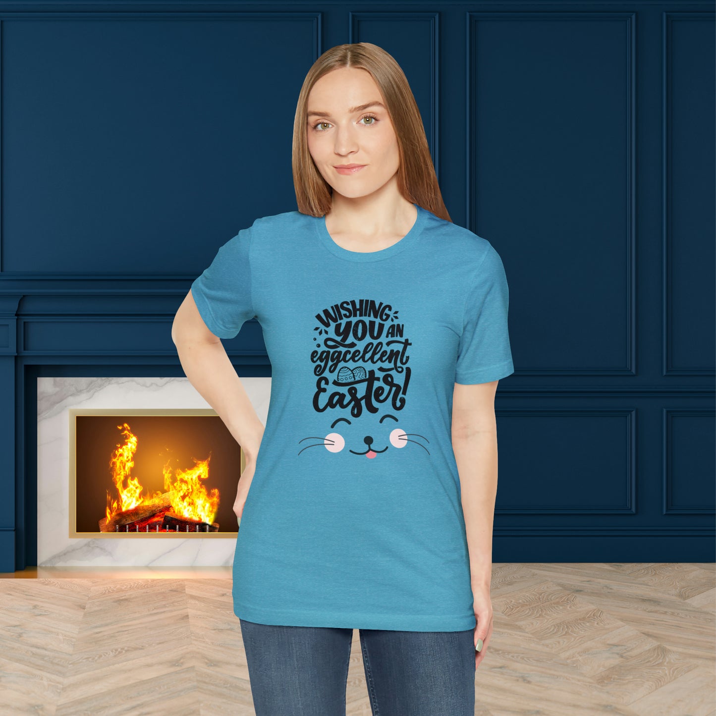 Happy Easter Unisex Jersey Short Sleeve Tee