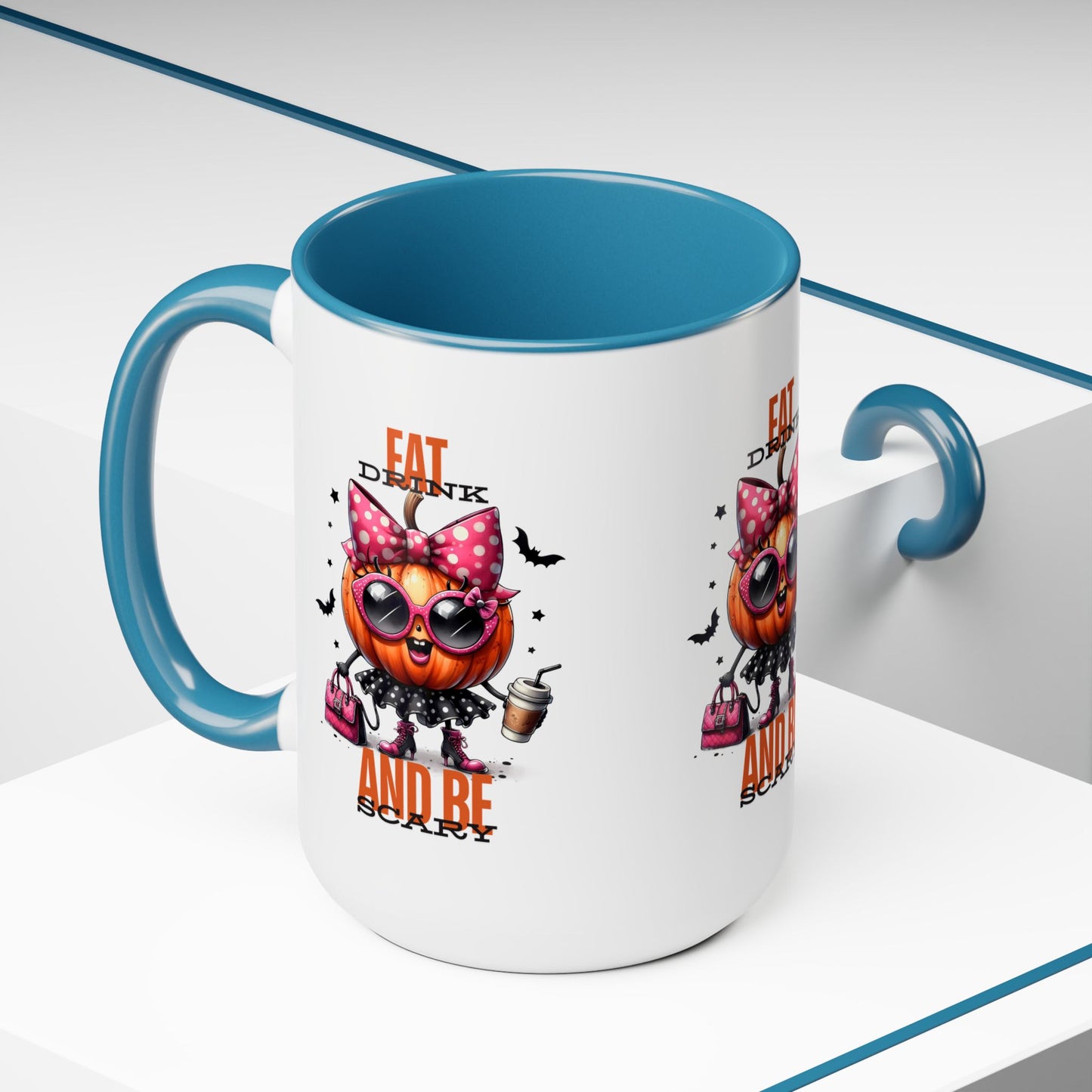 Eat Drink And Be Scary Halloween Coffee Mug, Let's Go Halloween Coffee Mug, Trick or Treat Halloween Coffee Mug, Cute Skeleton Coffee Mug, Spooky Season Halloween Coffee Mug.