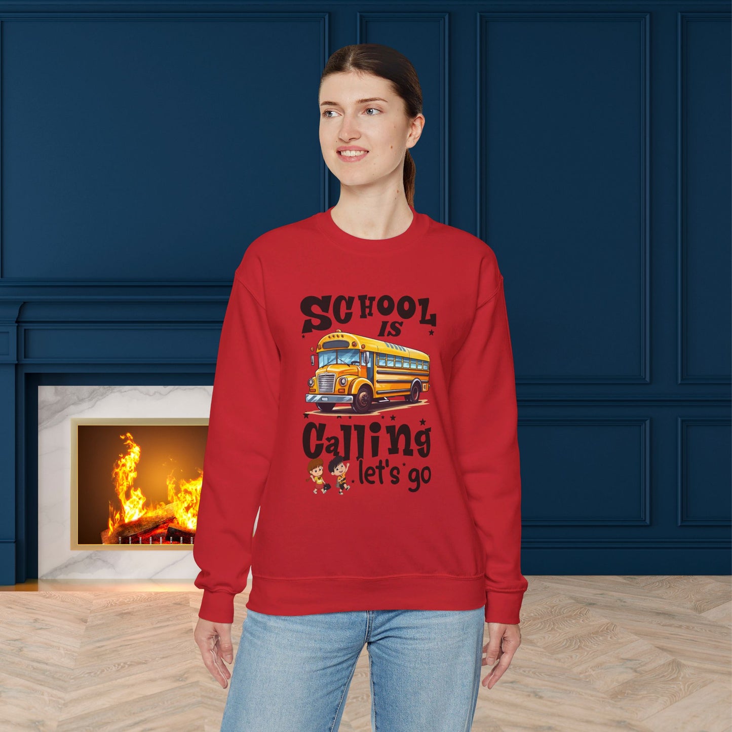Back To school unisex heavy blend crewneck sweatshirt, We Love Teachers Sweatshirt,Teacher Back To school Sweatshirt. First Day Vibes Sweatshirt.