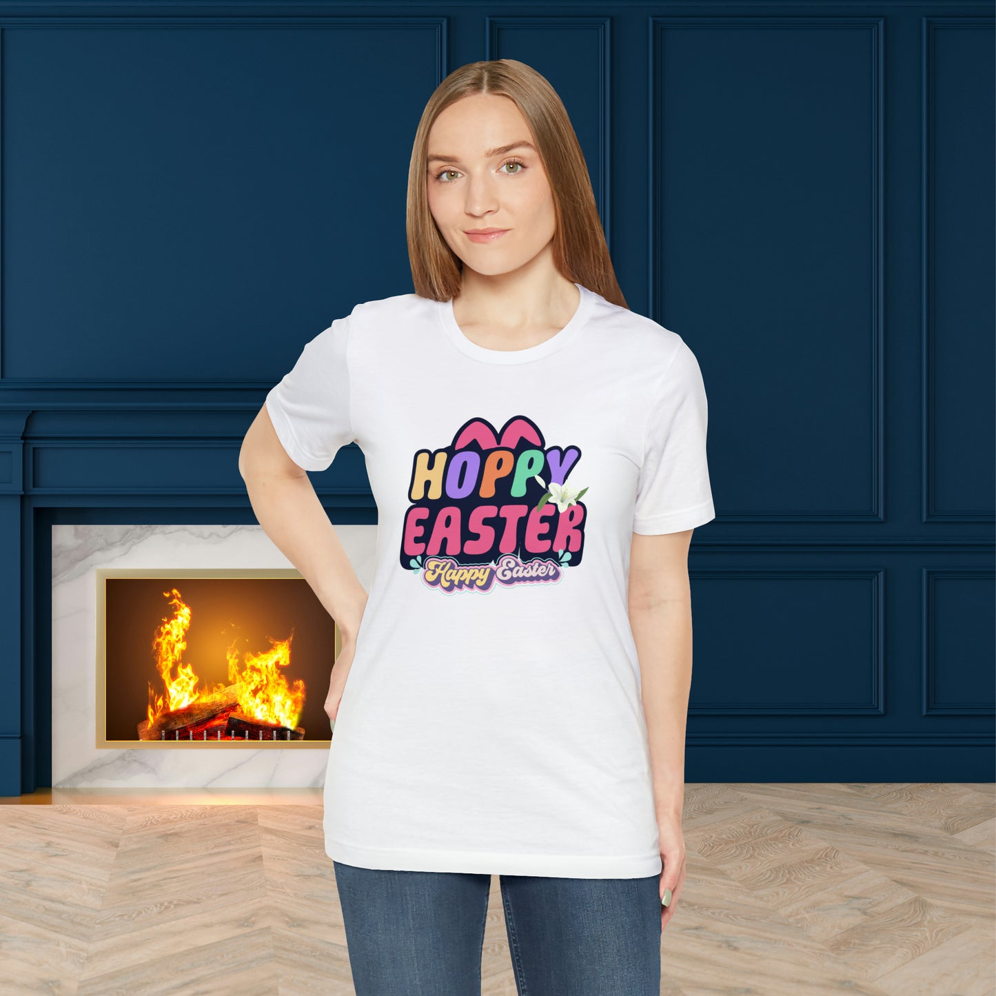 Happy Easter Unisex Jersey Short Sleeve Tee