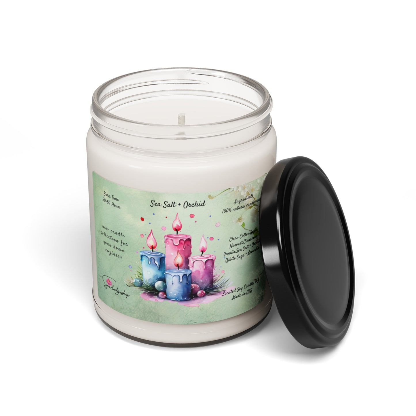 Yoga Scented Soy Candle, 9oz,Yoga , CuteCandle, Mindful Gift, Yoga lovers candle, Yoga Instructor Gift, Gift For Yoga lovers, Gift For Yogi.