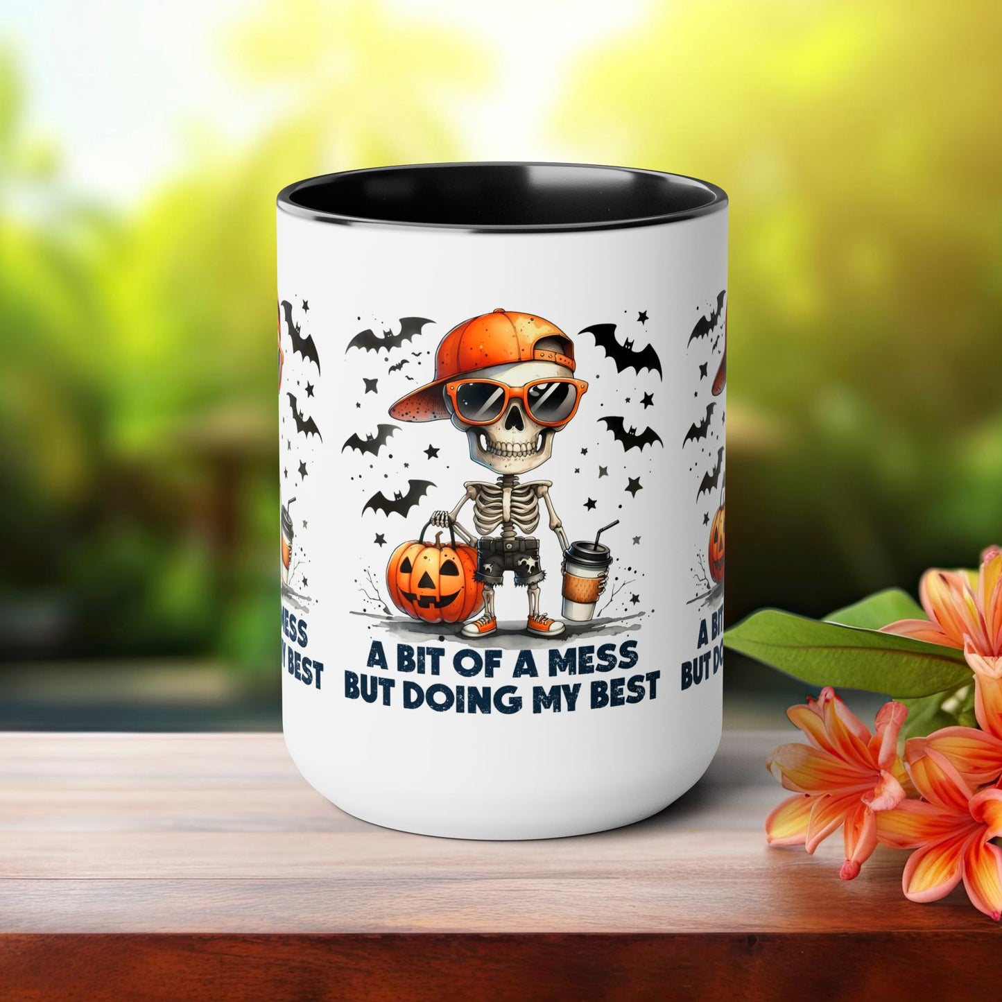 Happy Halloween Coffee Mug, Let's Go Halloween Coffee Mug, Trick or Treat Halloween Coffee Mug, Cute Skeleton Coffee Mug, Spooky Season Halloween Coffee Mug.