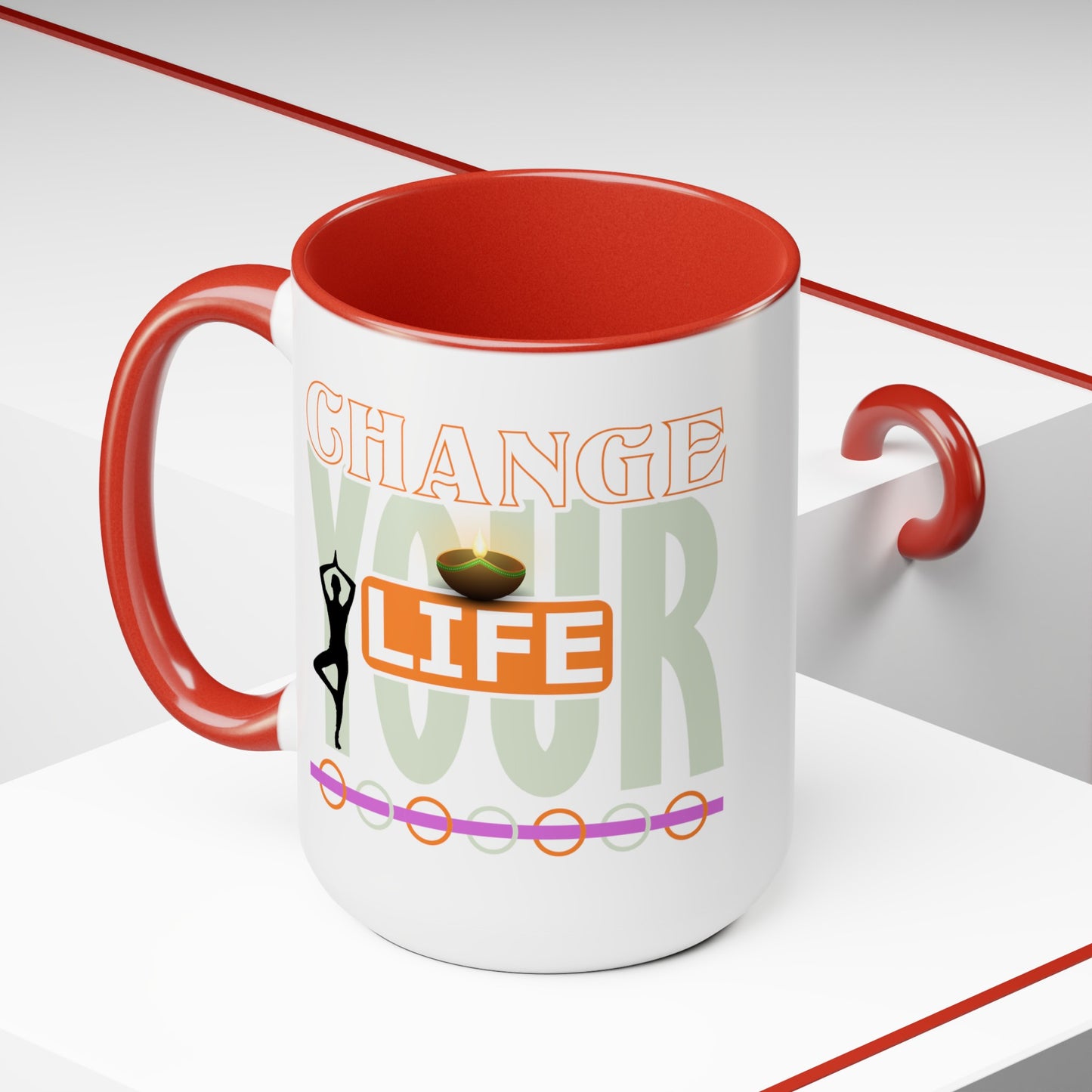 Change your Life Yoga Coffee Mug, Cute Yoga Coffee Mug, Yoga lovers Coffee Mug, Yoga Instructor Gift, Gift For Yoga lover, Gift For Yogi.