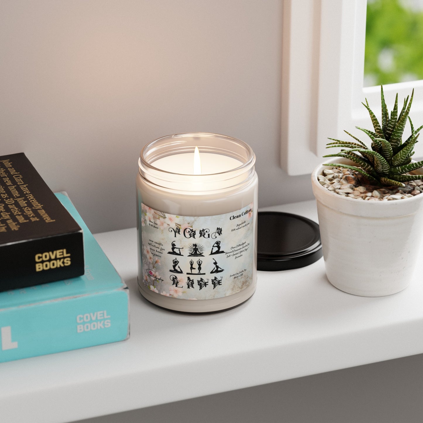 Yoga Life Yoga Scented Soy Candle, 9oz,Yoga , CuteCandle, Mindful Gift, Yoga lovers candle, Yoga Instructor Gift, Gift For Yoga lovers, Gift For Yogi.