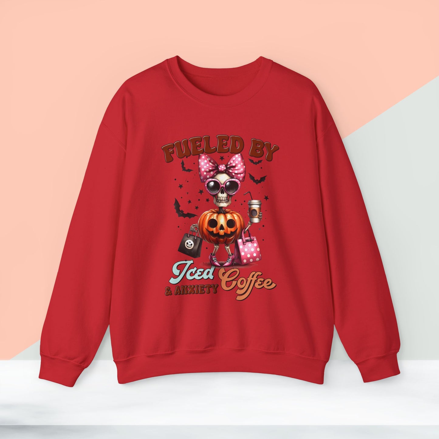 Halloween Sweatshirt, Happy Halloween Sweatshirt - Unisex Heavy Blend Crewneck, Halloween Sweatshirt, Cute Spooky Ghost sweatshirt.