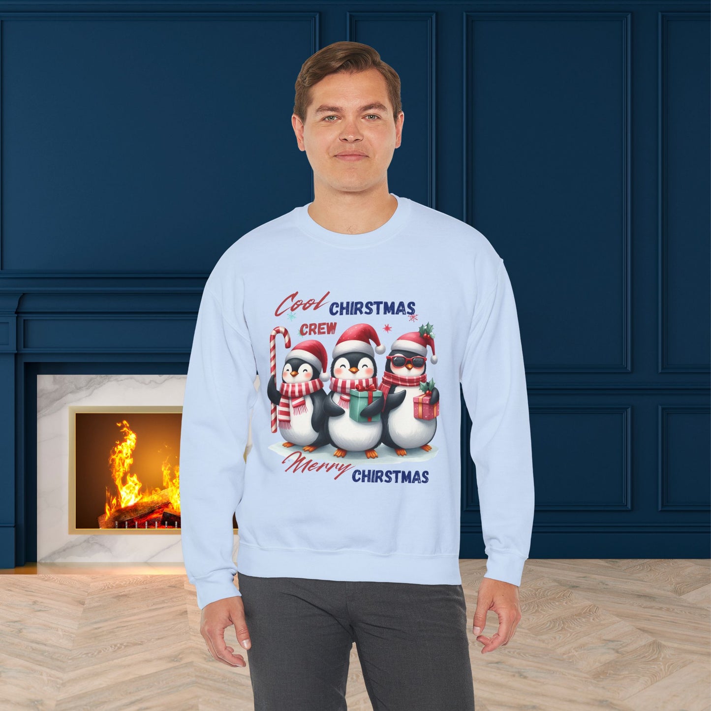 Cool Christmas Crew Christmas Sweatshirt - Unisex Heavy Blend, Merry Christmas, Festive, Christmas Gift, Crewneck, merry Christmas Sweatshirt, Christmas Sweatshirt Christmas Gift, Festive Sweatshirt.