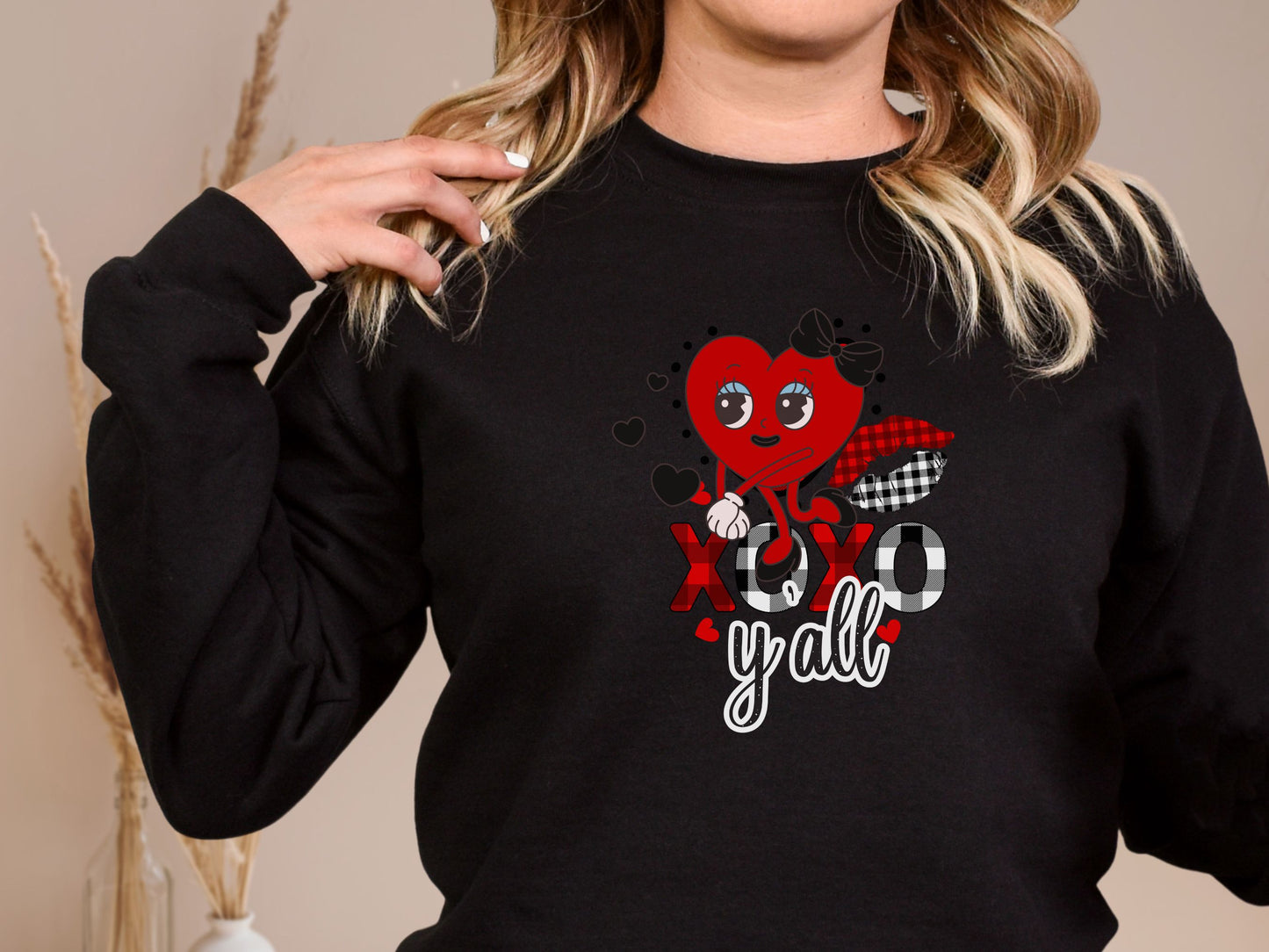 Happy valentines day Unisex Heavy Blend™ Crewneck Sweatshirt