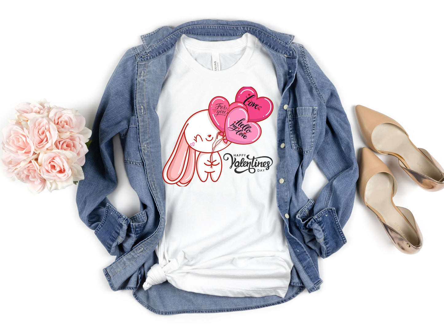 Happy valentines day Unisex Jersey Short Sleeve Tee