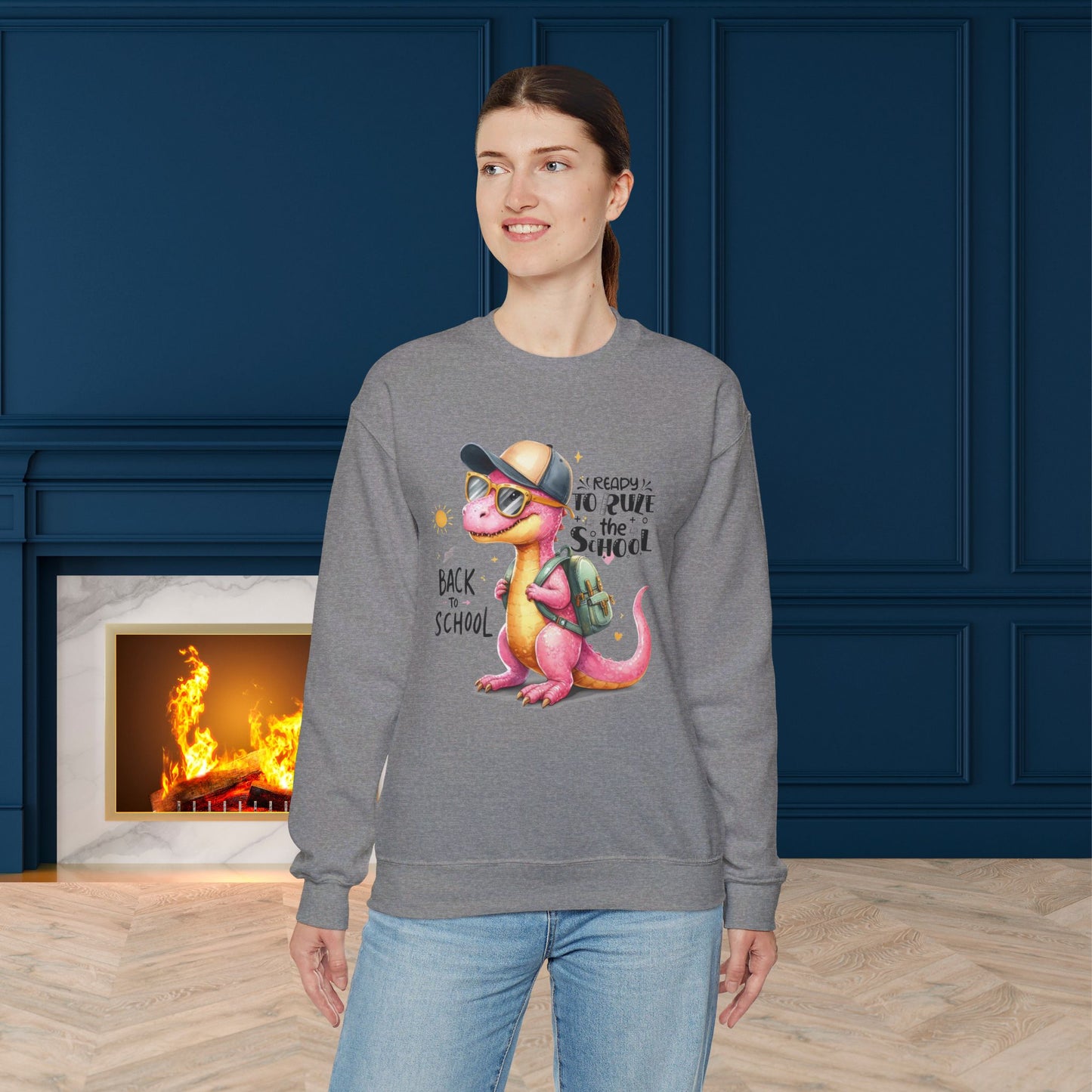 Back To school unisex heavy blend crewneck sweatshirt, We Love Teachers Sweatshirt,Teacher Back To school Sweatshirt. First Day Vibes Sweatshirt.