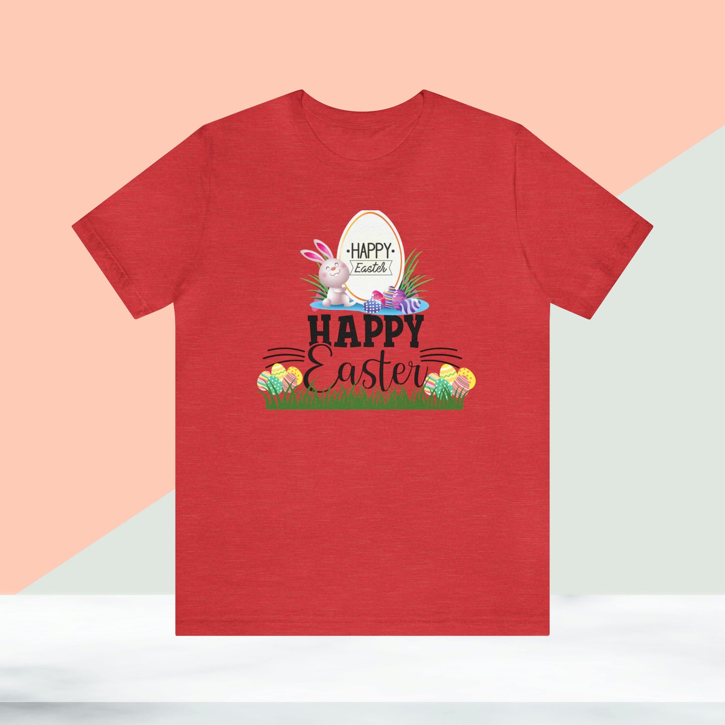 Happy Easter Unisex Jersey Short Sleeve Tee