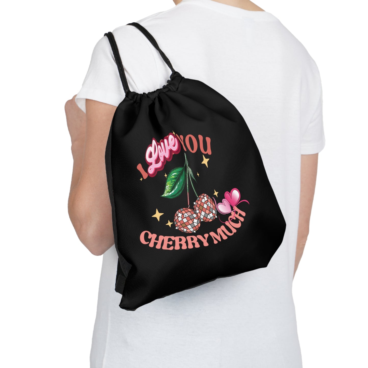 Happy valentines Day Drawstring Bag