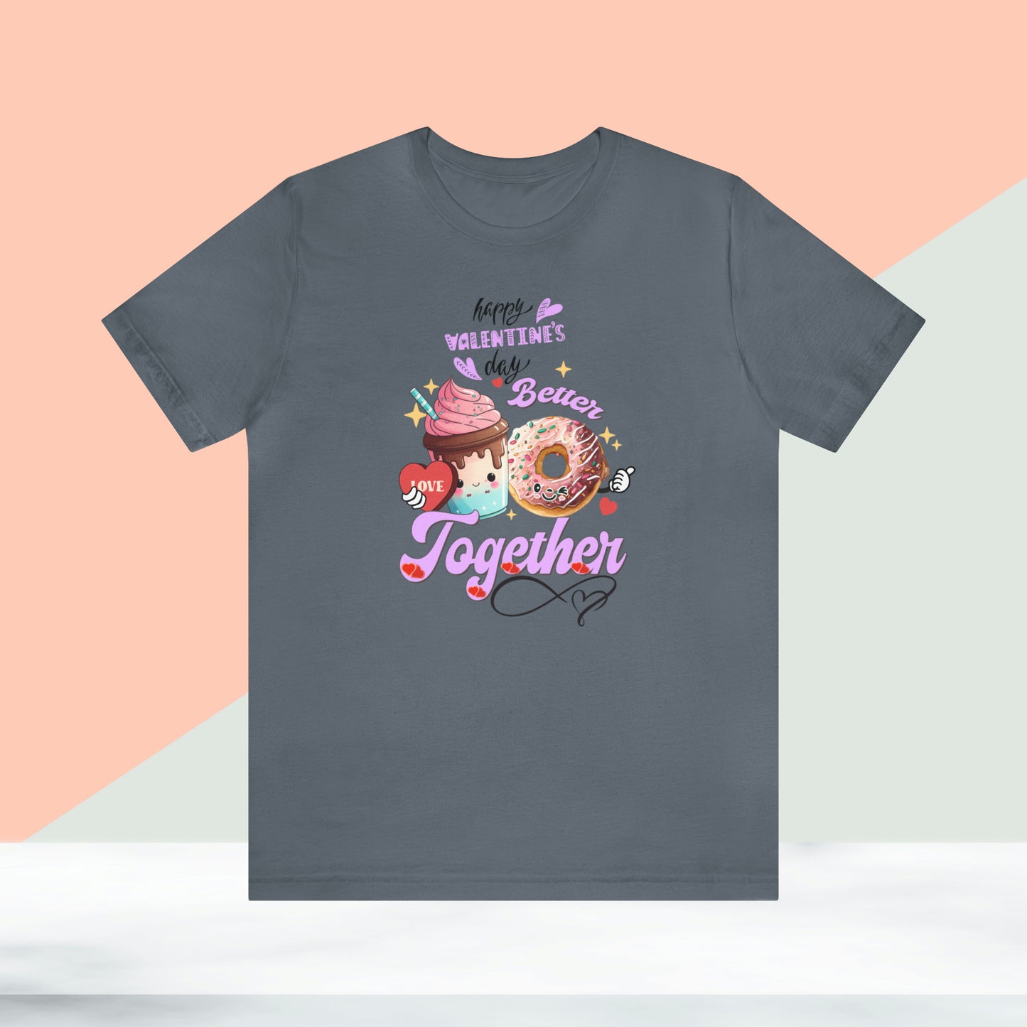 Happy valentines day Unisex Jersey Short Sleeve Tee