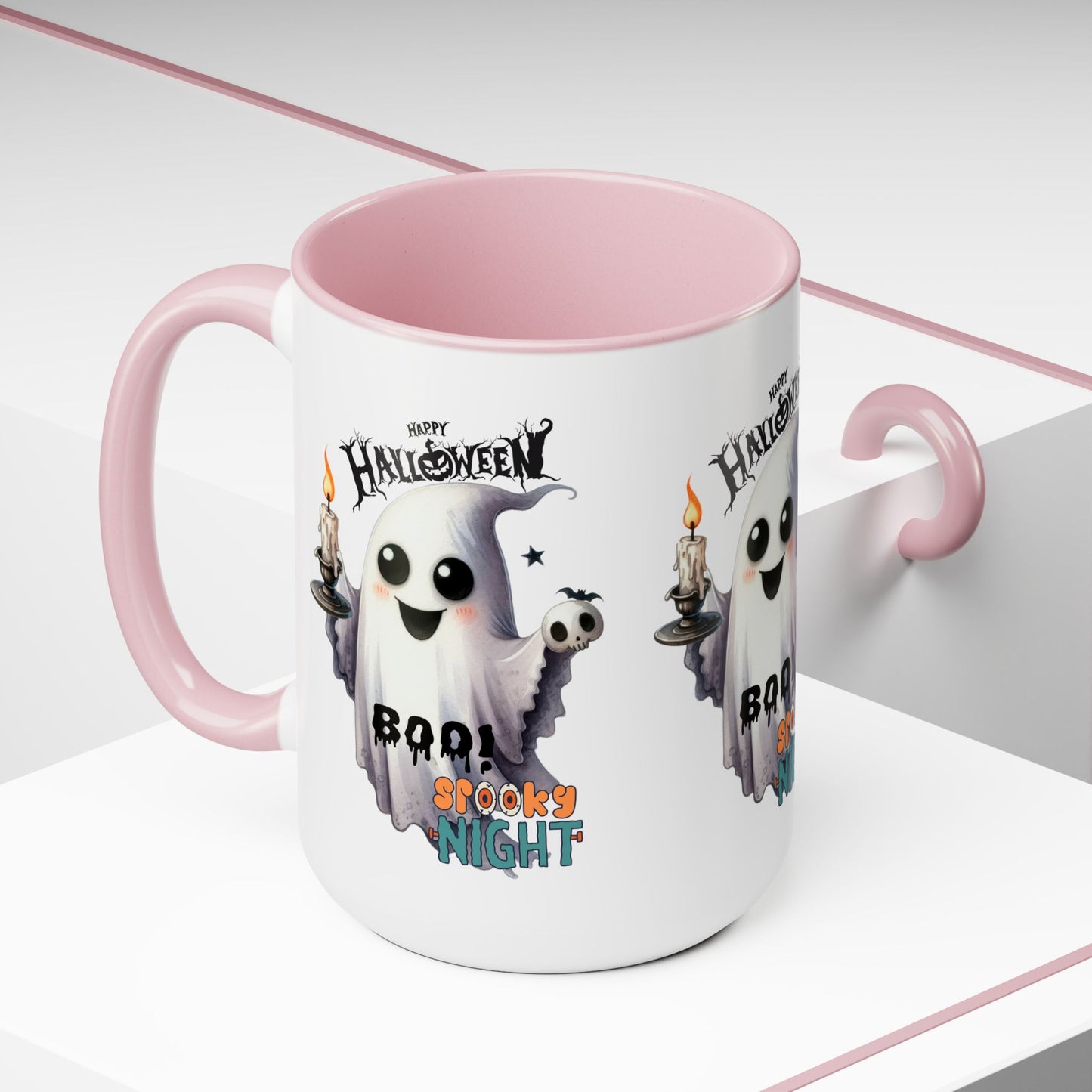 Spooky Night Halloween Coffee Mug, Let's Go Halloween Coffee Mug, Trick or Treat Halloween Coffee Mug, Cute Skeleton Coffee Mug, Spooky Season Halloween Coffee Mug.