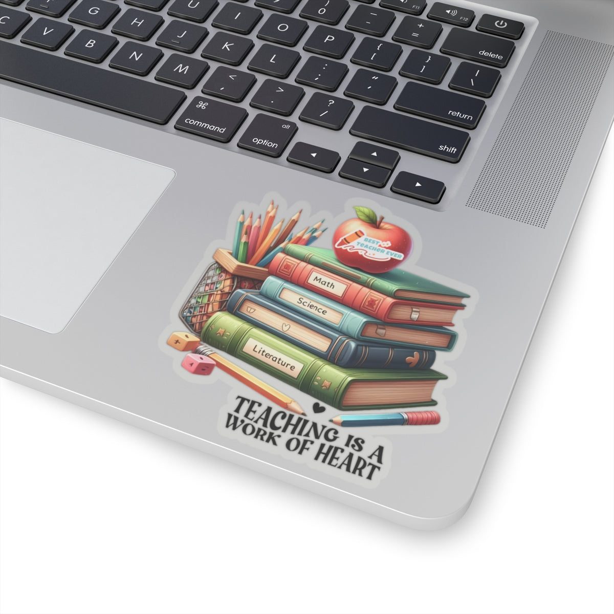 Teaching Is Work Of Heart Back To School Kiss-Cut Stickers, First Grade Squad Kiss-Cut Stickers, Gift for First graders, Ready for School, Back to Learning.