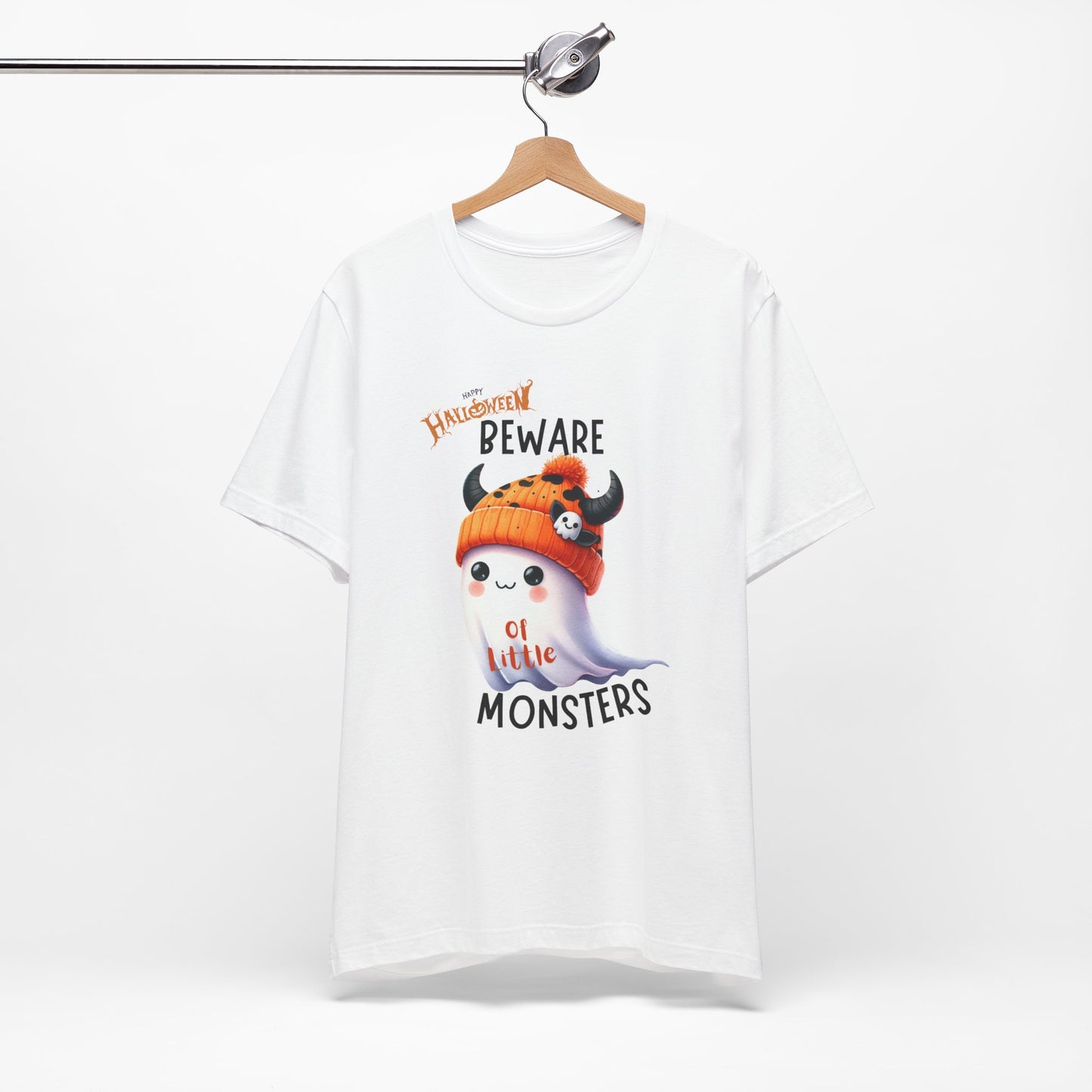 Beware Of Little Monsters T-shirt, Happy Halloween Skeleton T-shirt, Happy Halloween T-shirt, Trick Or Treat T-shirt, Halloween T-shirt, Cool Halloween T-shirt, Spooky T-shirt,