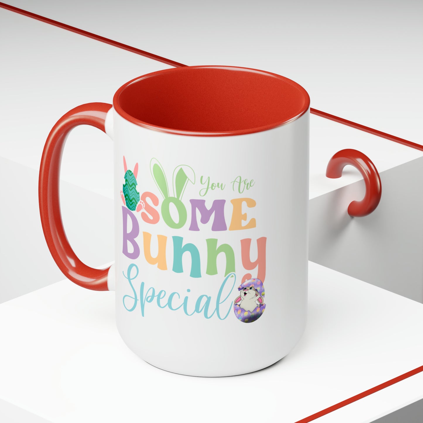 Some Bunny Special Two-Tone Coffee Mugs, 15oz
