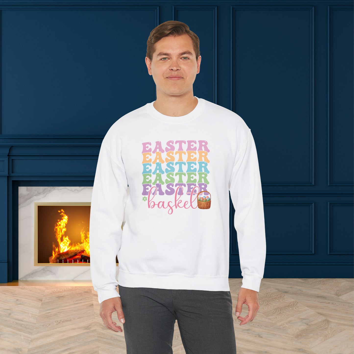 Easter Basket Unisex Crewneck Sweatshirt