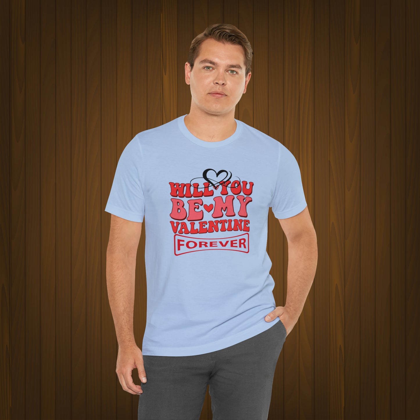 Happy valentines day Unisex Jersey Short Sleeve Tee