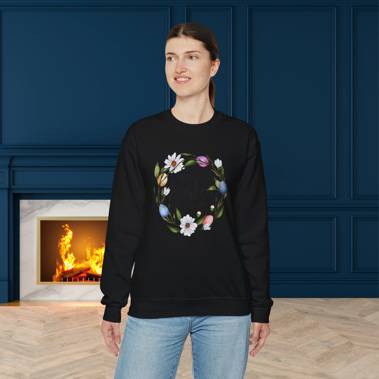 Happy easter Unisex Crewneck Sweatshirt