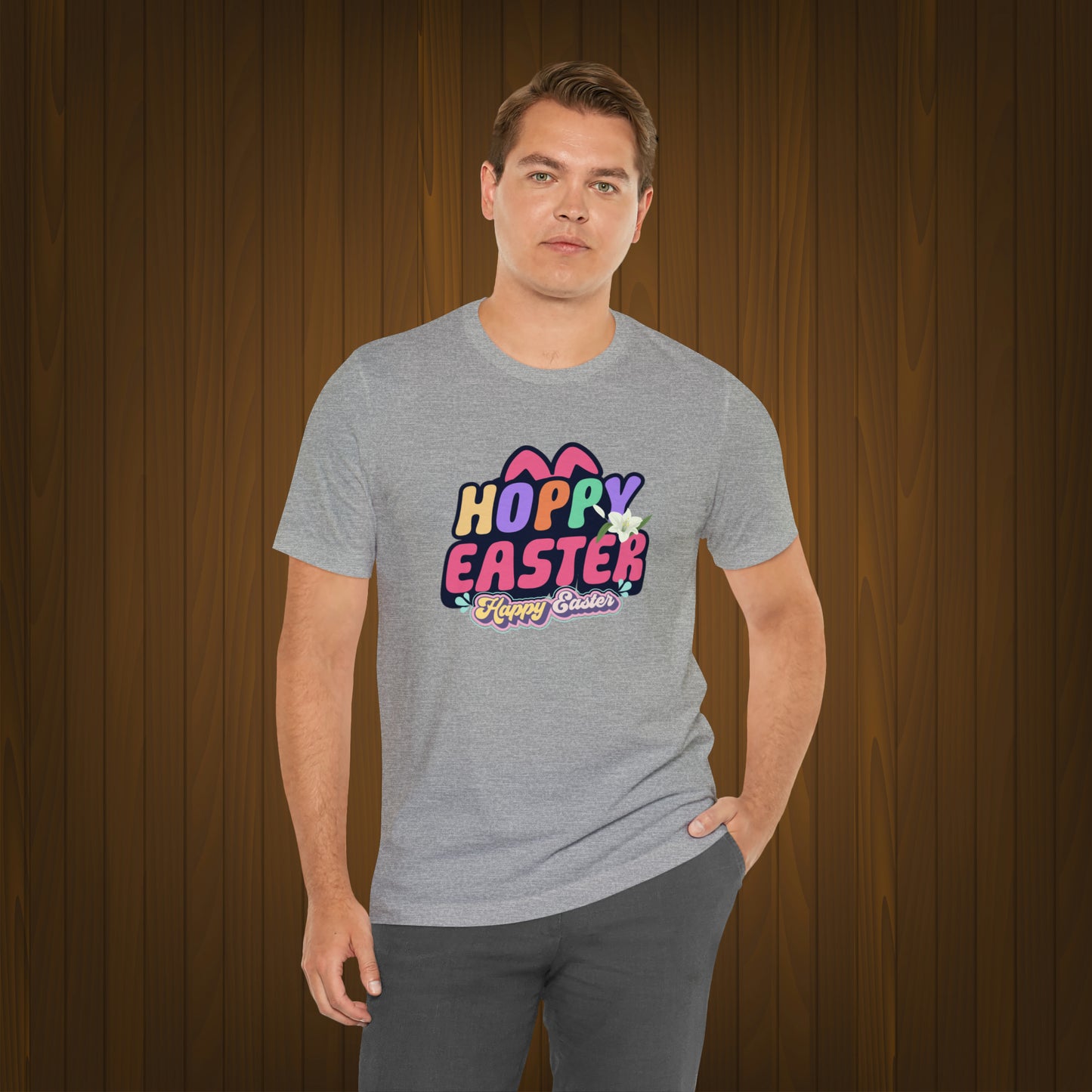 Happy Easter Unisex Jersey Short Sleeve Tee