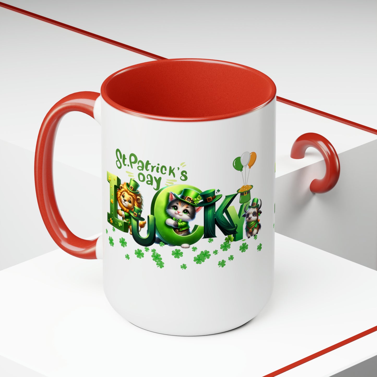St Patrick's Day two-Tone Coffee Mugs, 15oz