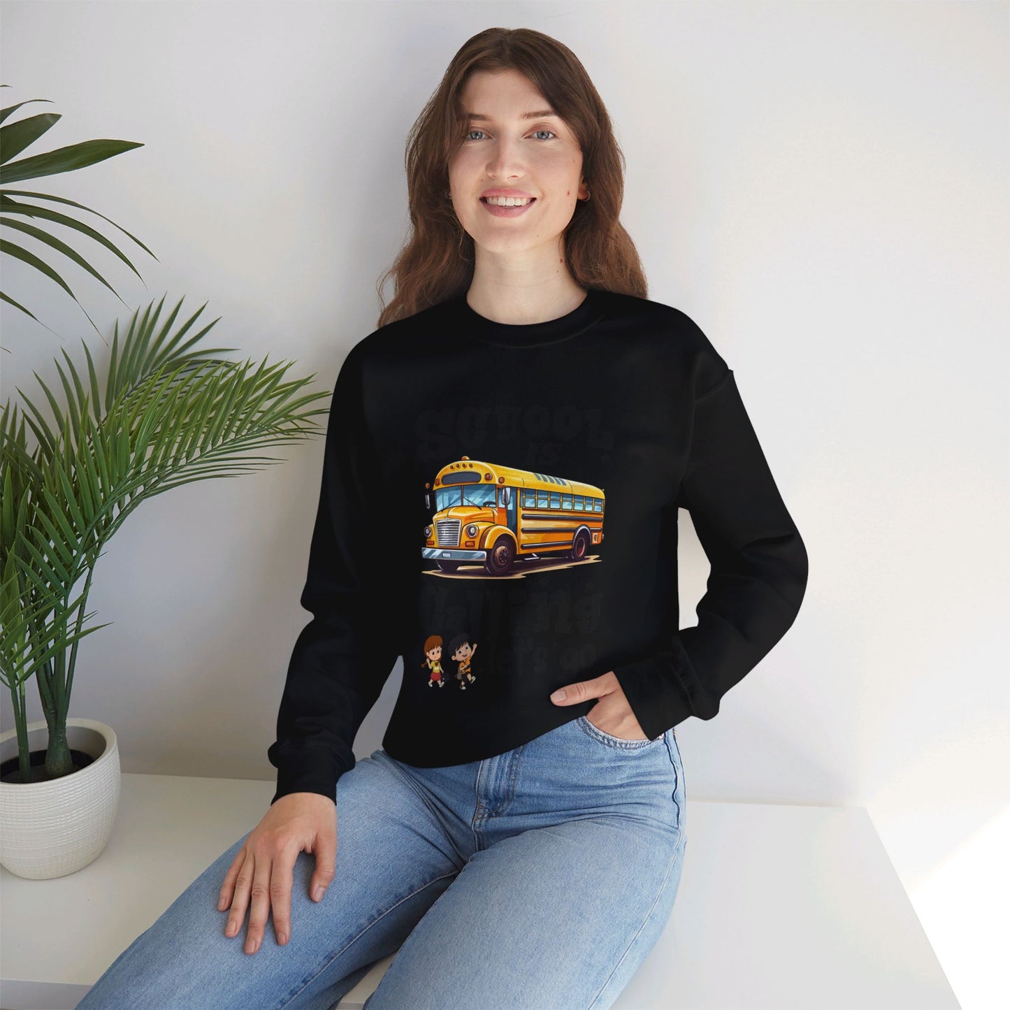 Back To school unisex heavy blend crewneck sweatshirt, We Love Teachers Sweatshirt,Teacher Back To school Sweatshirt. First Day Vibes Sweatshirt.