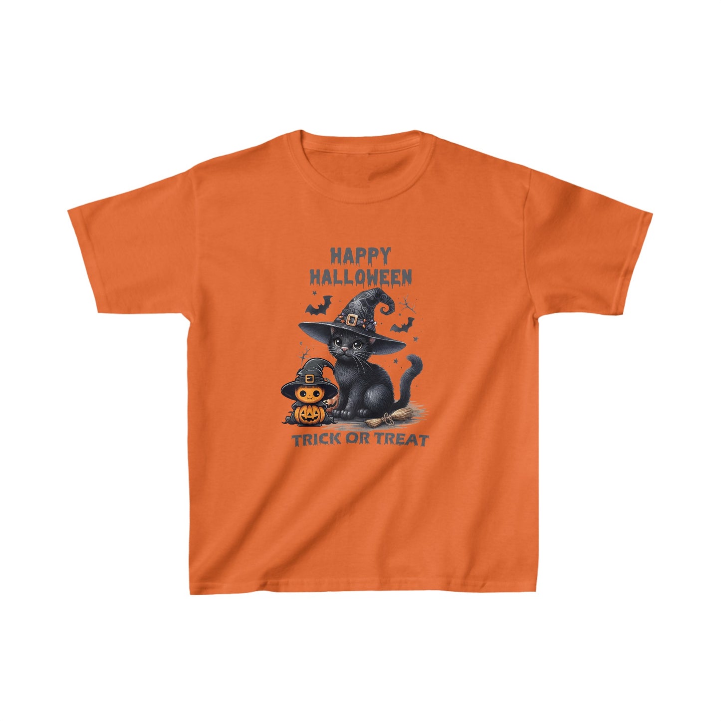 Happy Halloween Kids Shirt, Spooky Halloween Kids Heavy Cotton™ Tee, Spooky Season Kids Shirt, Spooky Vibes Shirt, Trick Or Treat Cotton T-Shirt.