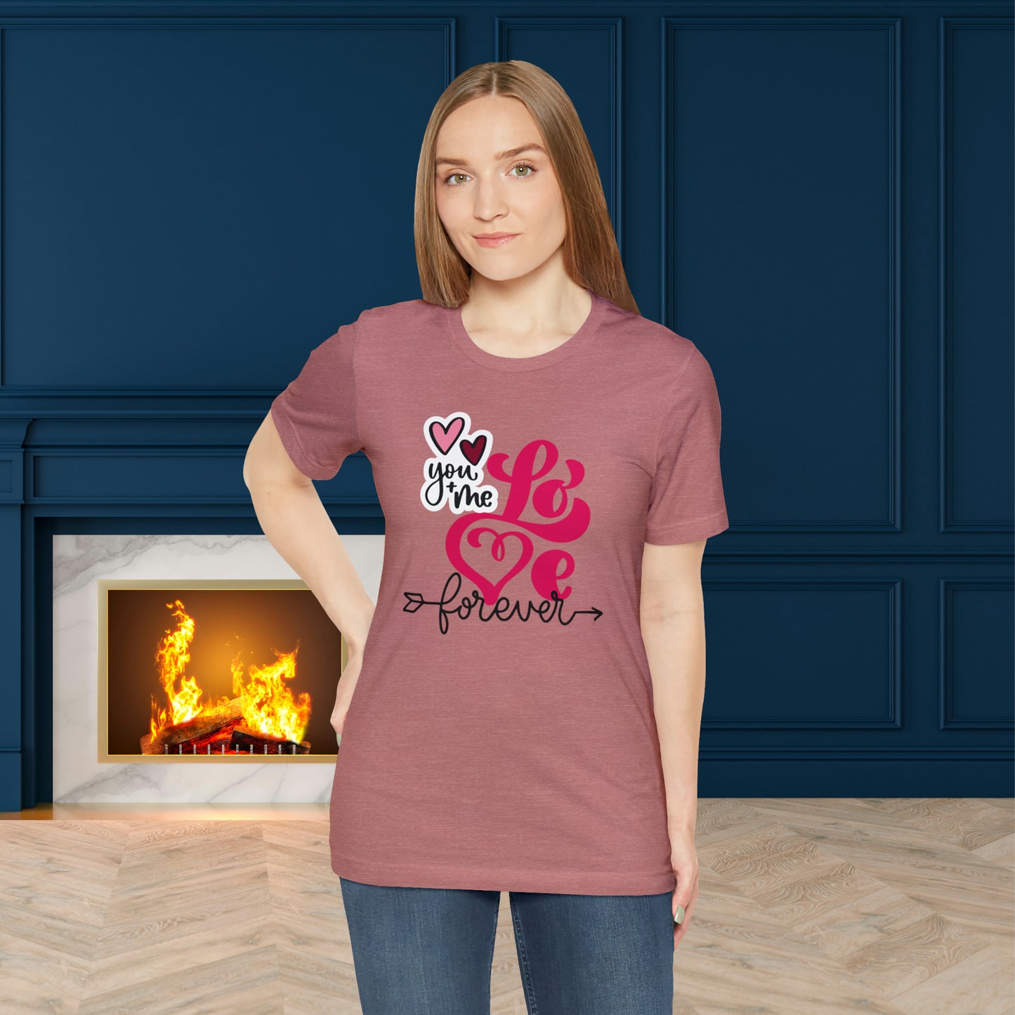 Happy valentines day Unisex Jersey Short Sleeve Tee