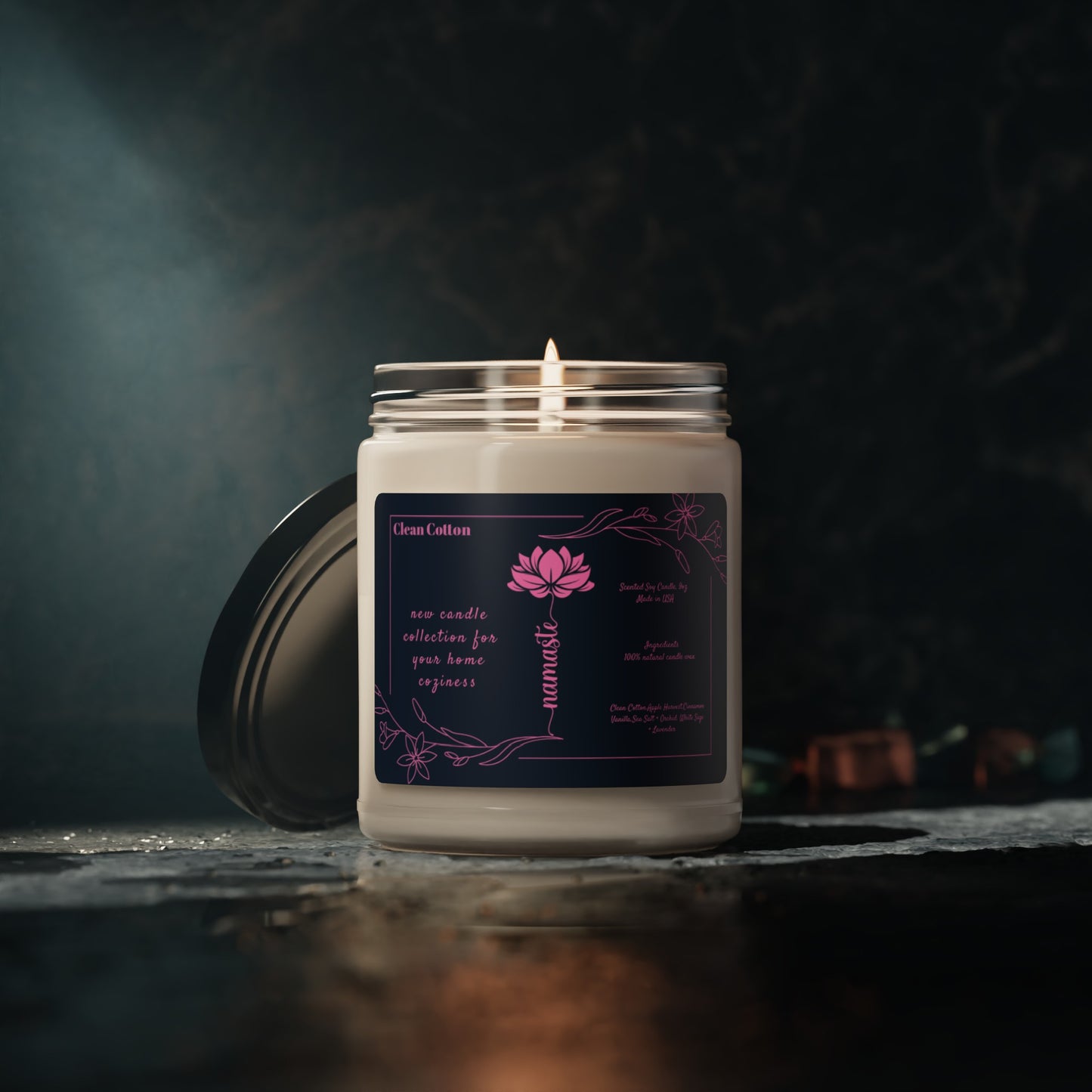 Yoga Scented Soy Candle, 9oz,Yoga , CuteCandle, Mindful Gift, Yoga lovers candle, Yoga Instructor Gift, Gift For Yoga lovers, Gift For Yogi.
