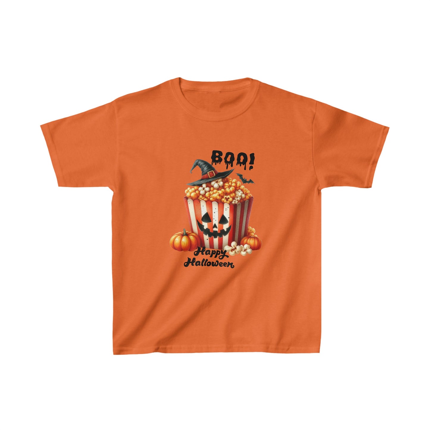 Happy Halloween Kids Shirt, Spooky Halloween Kids Heavy Cotton™ Tee, Spooky Season Kids Shirt, Spooky Vibes Shirt, Trick Or Treat Cotton T-Shirt.