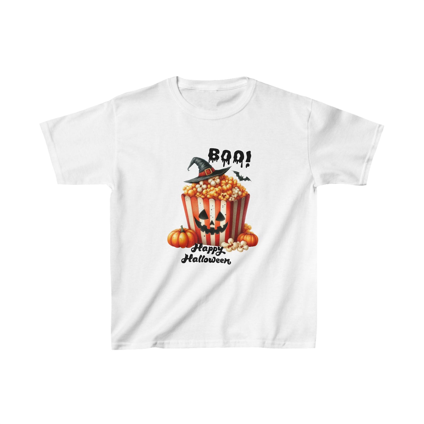Happy Halloween Kids Shirt, Spooky Halloween Kids Heavy Cotton™ Tee, Spooky Season Kids Shirt, Spooky Vibes Shirt, Trick Or Treat Cotton T-Shirt.