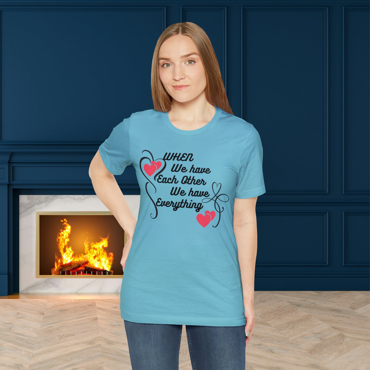 Happy valentines day Unisex Jersey Short Sleeve Tee