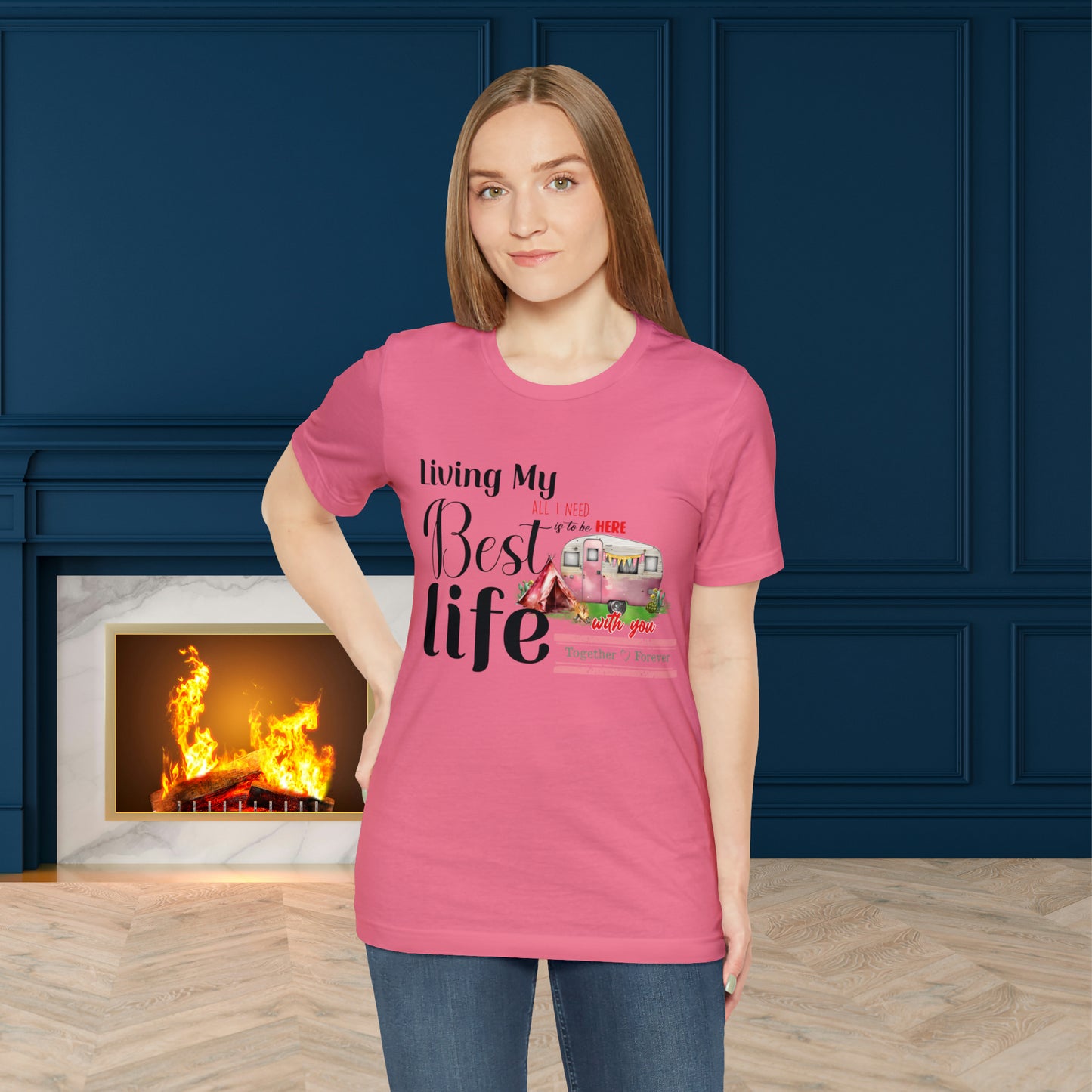 Happy valentines day Unisex Jersey Short Sleeve Tee