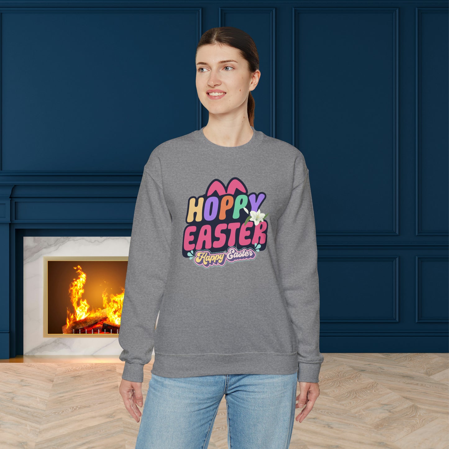 Happy easter Unisex Crewneck Sweatshirt