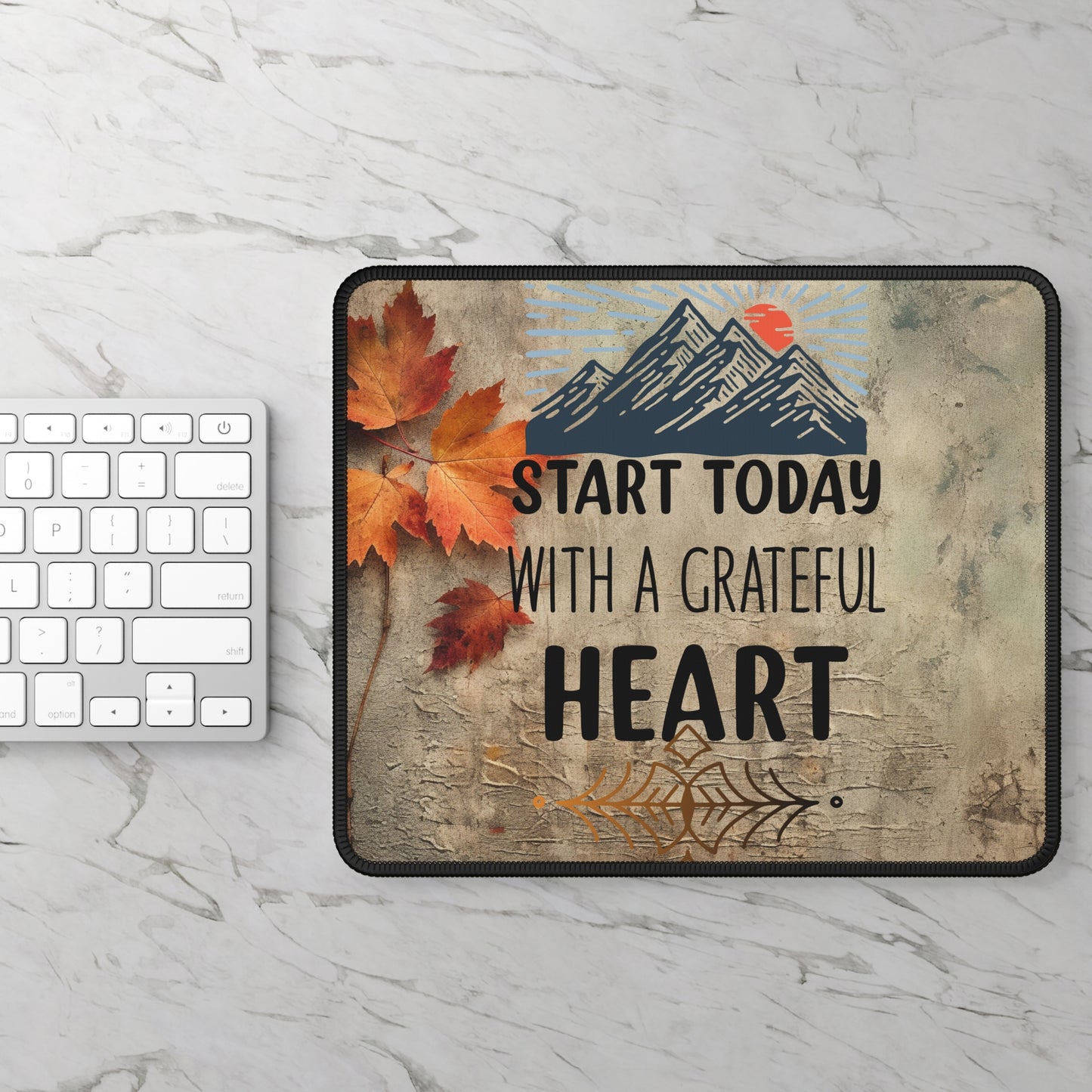 Start Today With A Grateful Heart Yoga Mouse Pad,Unique Gift For Meditation And Yoga Lover, Cute Yoga Mouse Pad, Mindful Yoga Gift, Yoga lover Mouse Pad, Yoga Instructor Gift, Gift For Yoga lovers, Gift For Yogi.