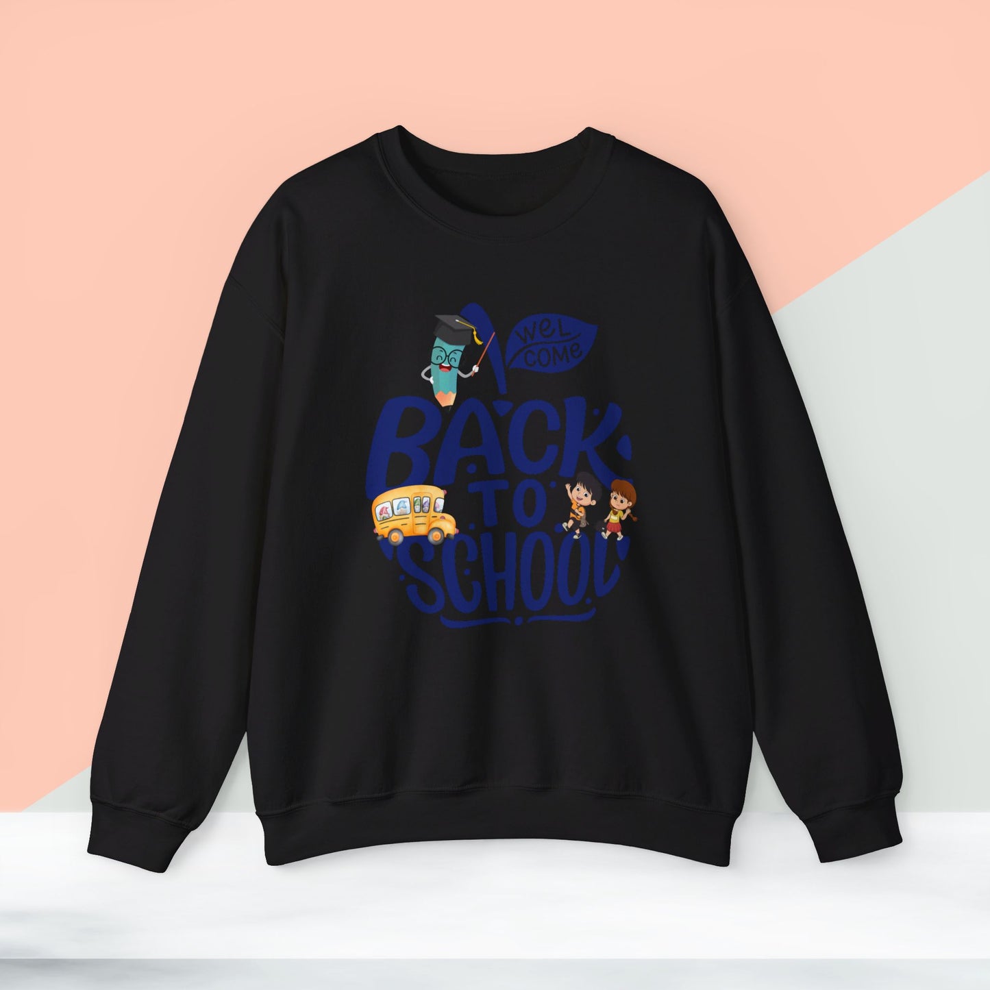 Back To school unisex heavy blend crewneck sweatshirt, We Love Teachers Sweatshirt,Teacher Back To school Sweatshirt. First Day Vibes Sweatshirt.