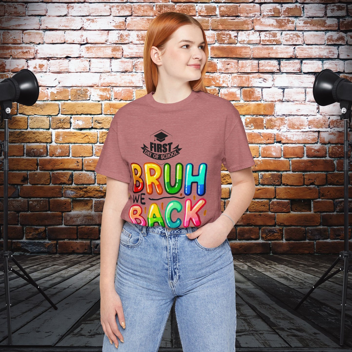 Bruh We Back Teacher T-Shirt, Looking Cool For BackTo School T-Shirt, Hello Teacher T-Shirt, Back To School T-Shirt, Teach Love Inspire Teacher Shirt, Teacher Back To school unisex jersey short sleeve.First Day Vibes T-Shirt.